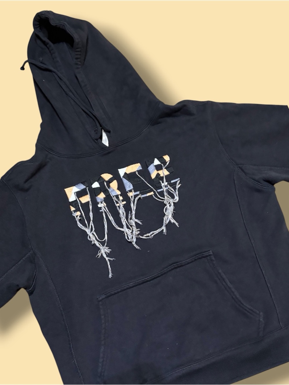Free People Movement
Freestyle Fringe Hoodie Black Embroidered